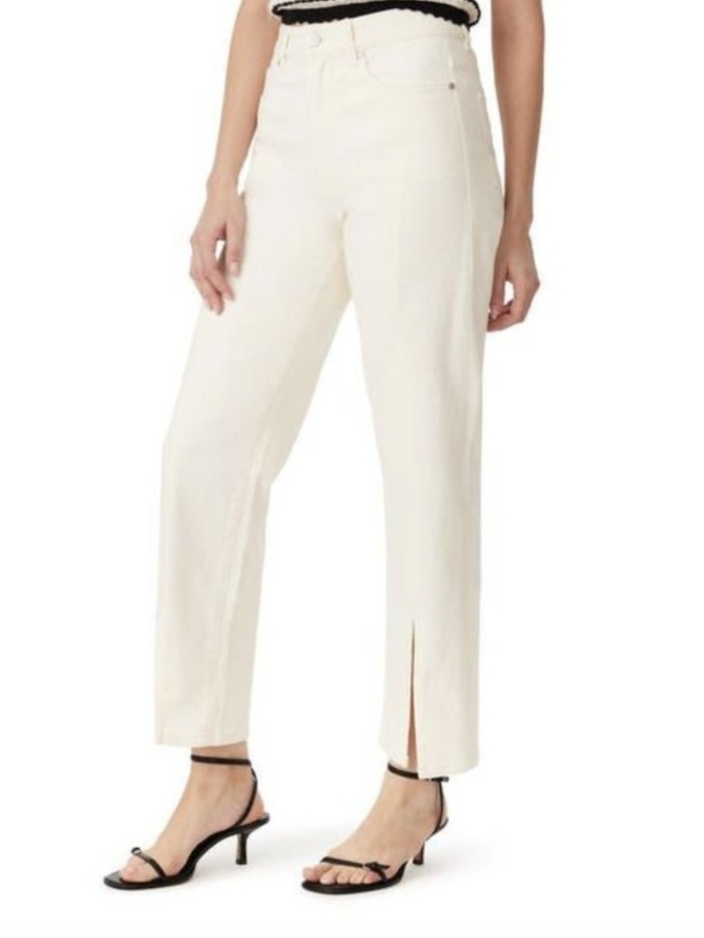 Clean Streamlined Versatile HABITUAL Straight-Leg Front-Slit Jeans NEW SZ 8/ 29